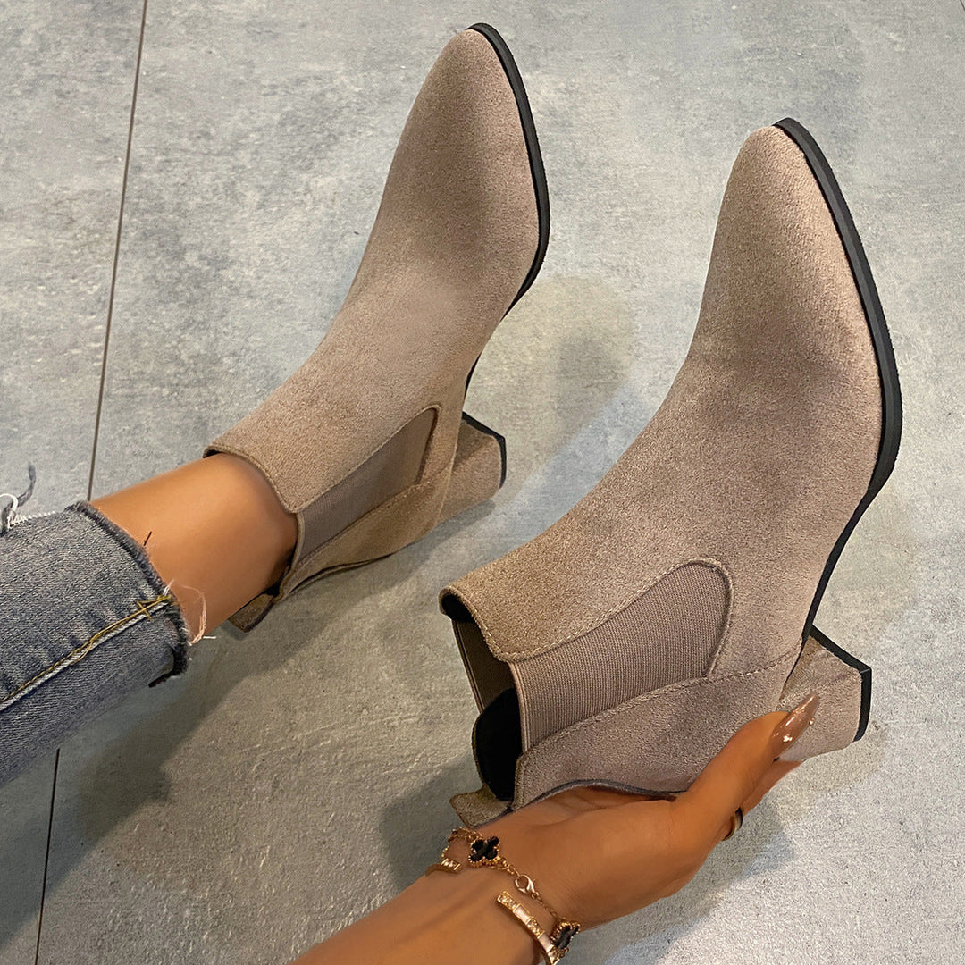 Women's Ankle Boots with Non-Slip Sole and Comfortable Fit