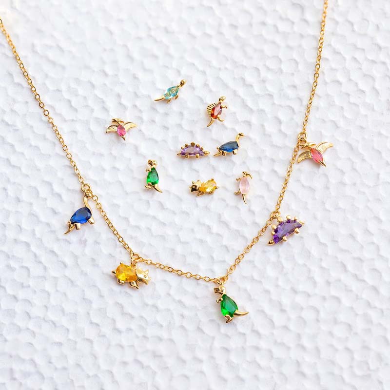 Colored Pendant Necklace