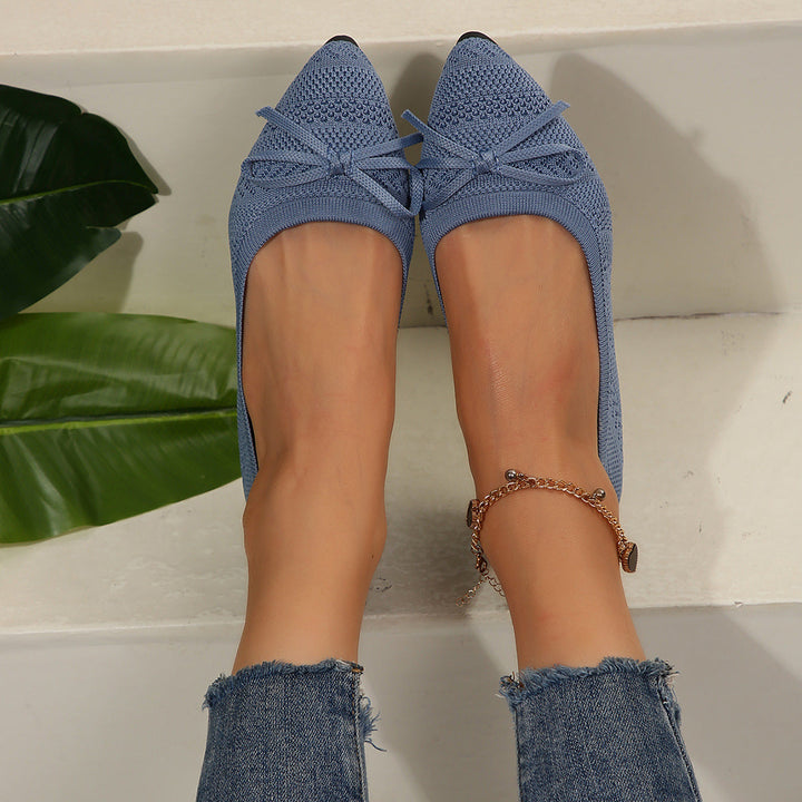 Ladies' Comfortable and Stylish Ballerinas with Decorative Bow EB