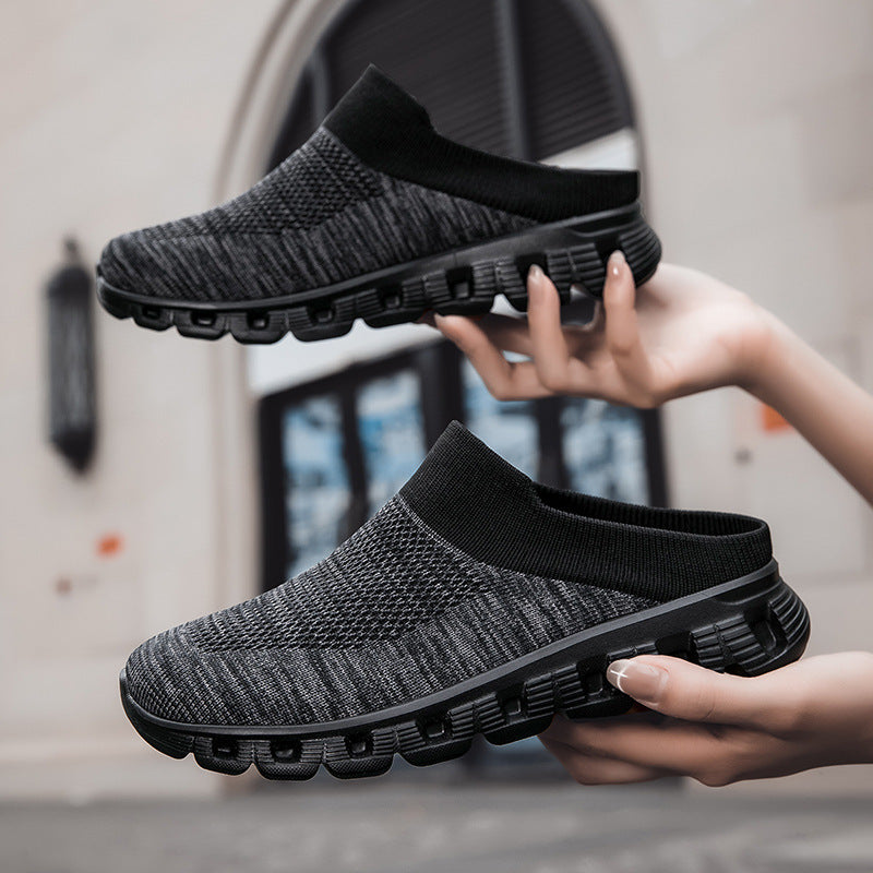 Women's Comfortable and Breathable Slippers with Elastic Knit Upper EB
