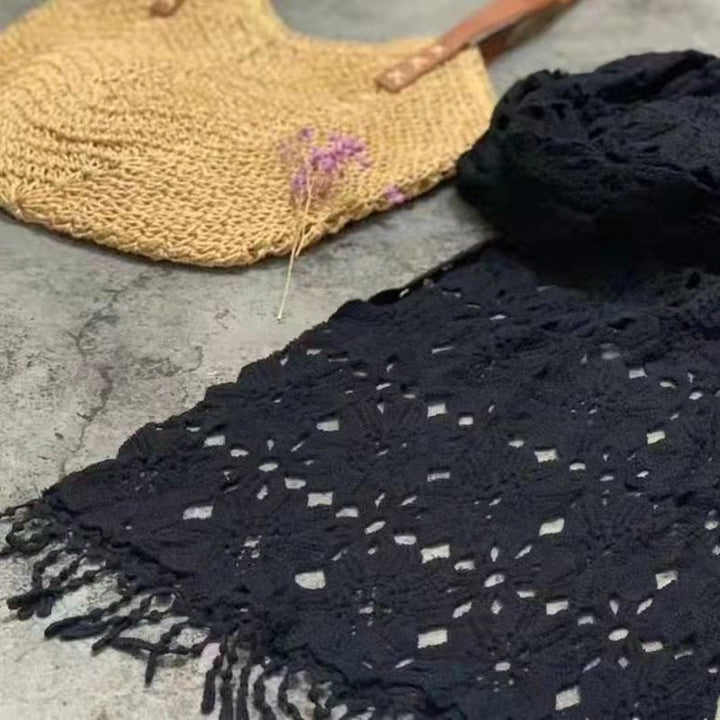 Casual Flower Hollow Scarf