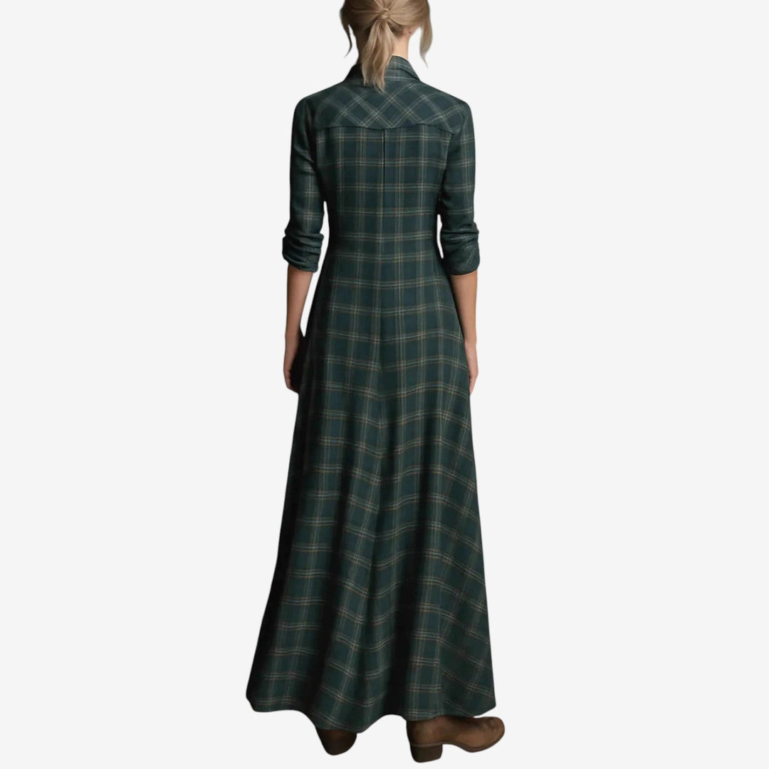Carisse Collared Minimalist Dress - Elena Harper