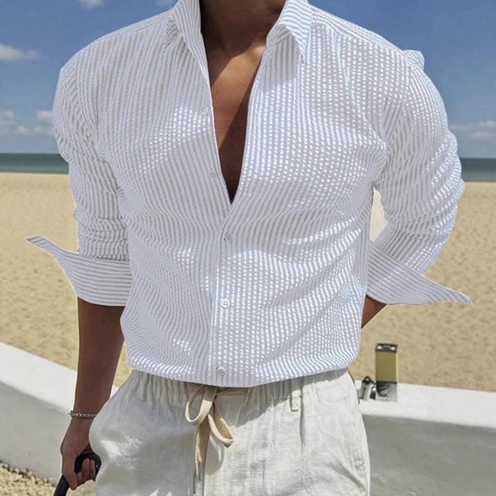 ELENA HARPER™  |  STRIPED WORK SHIRT FOR MEN