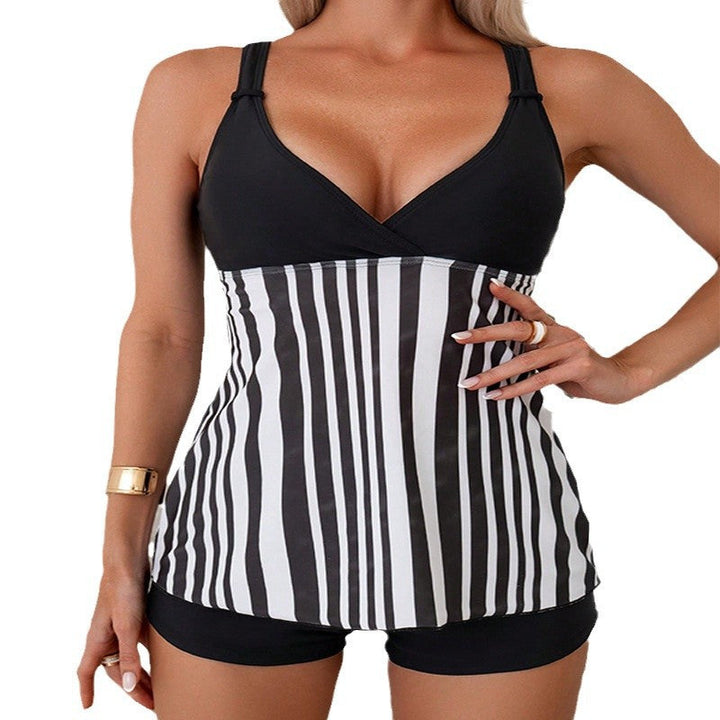 Women's Swimsuit with Striped Design EB