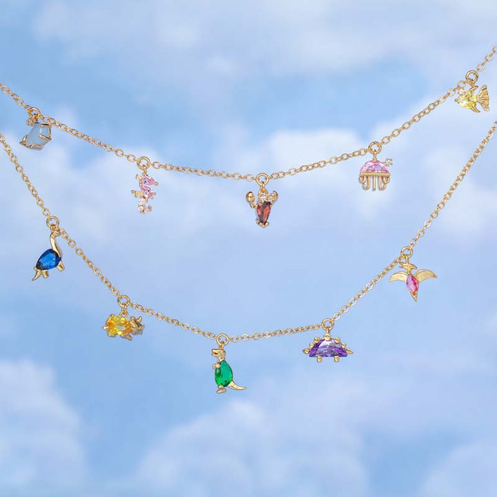 Colored Pendant Necklace