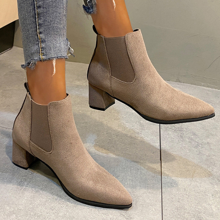 Women's Ankle Boots with Non-Slip Sole and Comfortable Fit