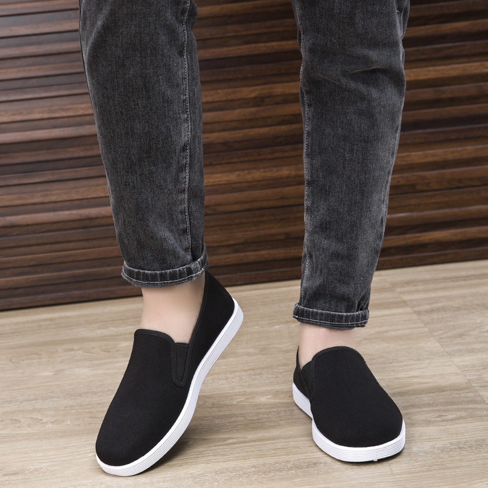 Ladies Comfortable Slip-On Sneakers with Elastic Inserts EB