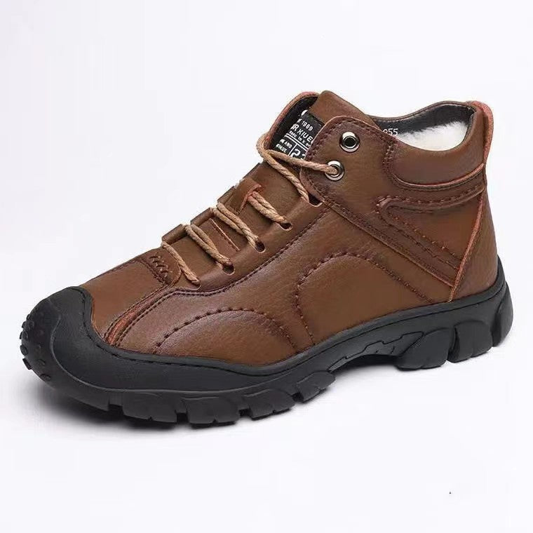 Women's Adventurous Outdoor Ankle Boots with Non-Slip Sole and Warm Lining EB