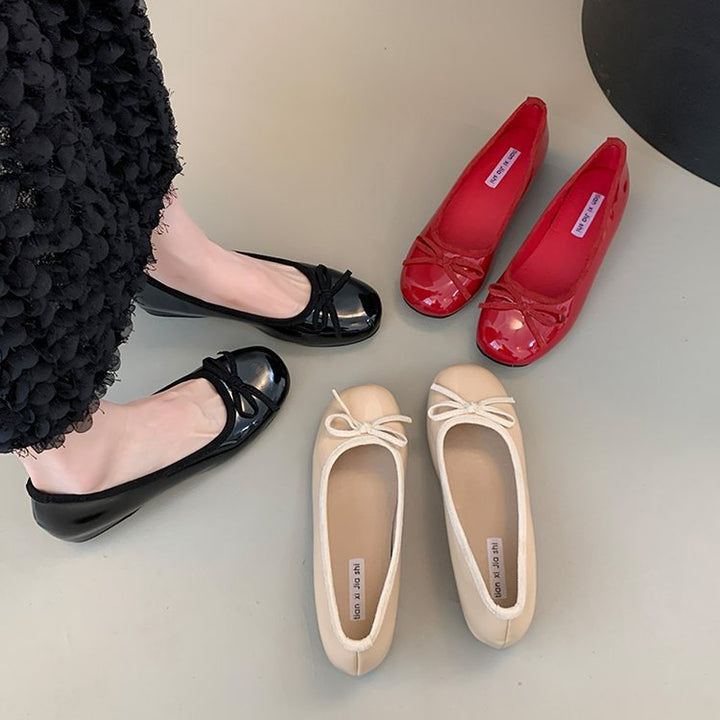 Ladies' Ballerinas with Decorative Bow Application and Comfortable Footbed EB
