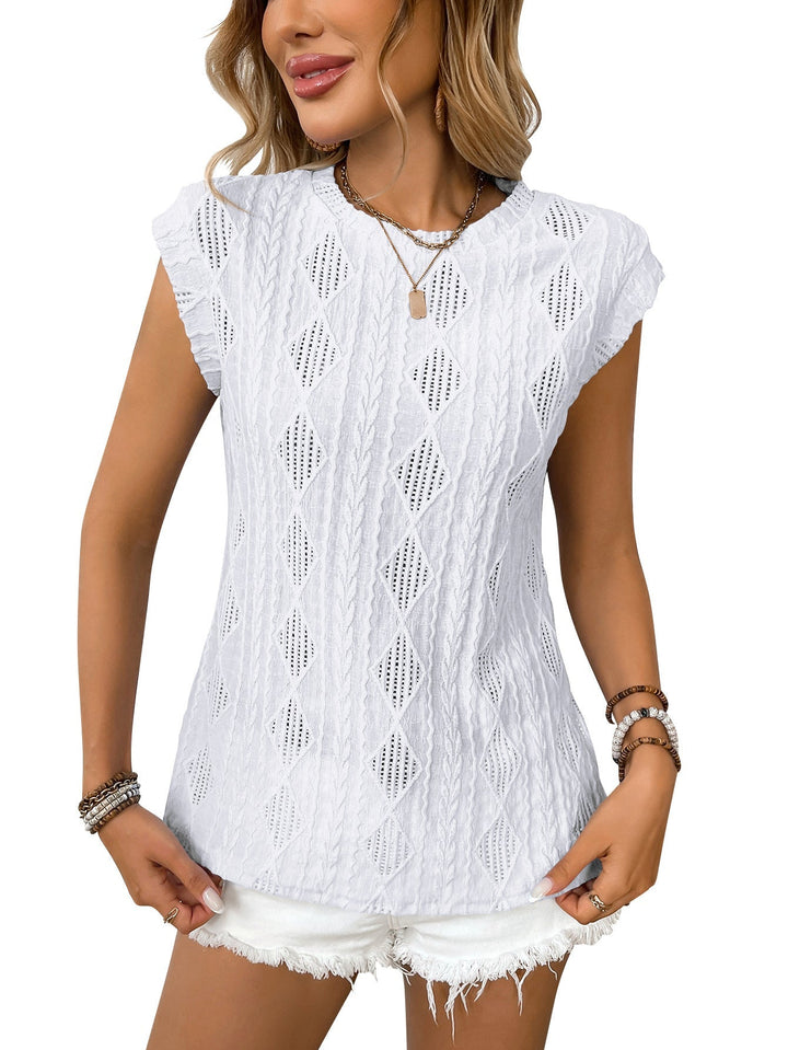 DELICE Lightweight Knit Chic Tee - Elena Harper