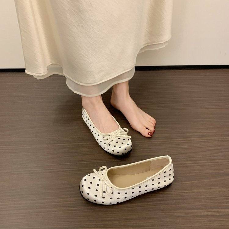 Women's Ballerinas with Playful Polka Dot Pattern EB
