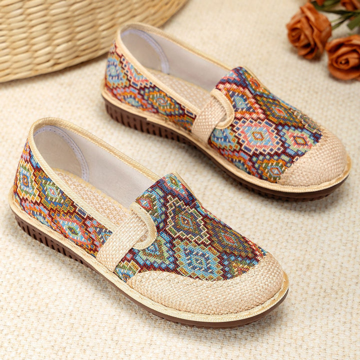 Ladies Comfortable and Stylish Slippers with Colorful Pattern EB