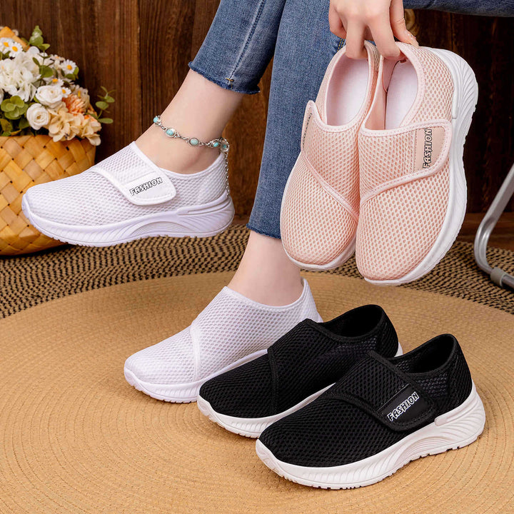 Women's Breathable Slip-On Sneakers with Elastic Closure EB