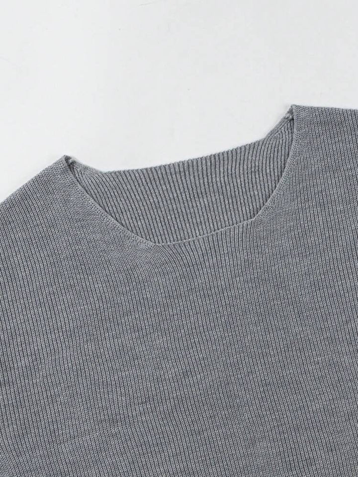 LAURENT MONACO | COLLARLESS KNIT SWEATER FOR MEN