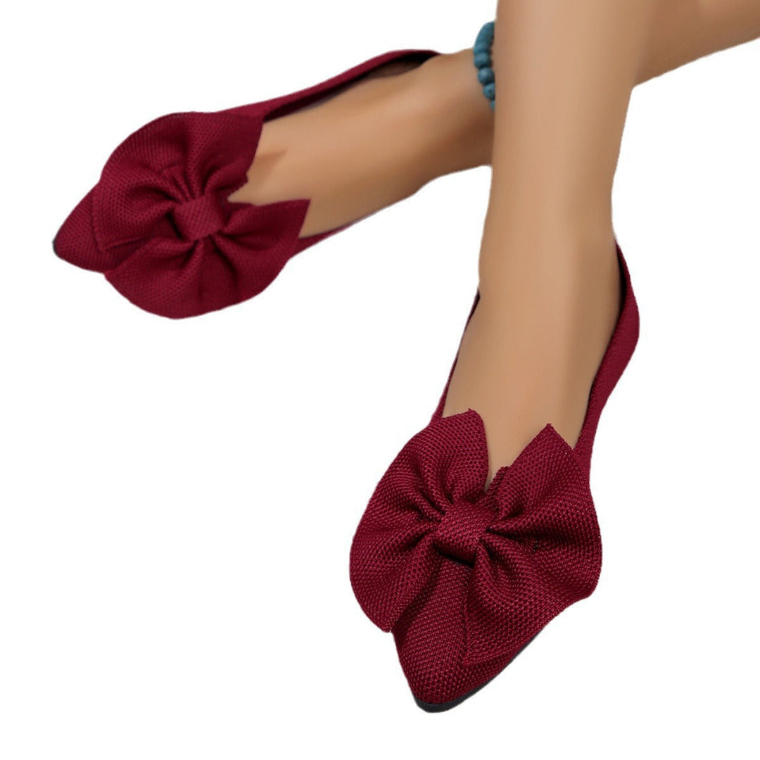 Women's Ballerinas with Decorative Bow Detail and Comfortable Footbed EB
