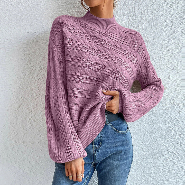 Casual Knit Pullover in Solid Color