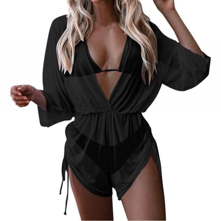 Women's Swimwear Set with Floral Design and Elegant Cut EB