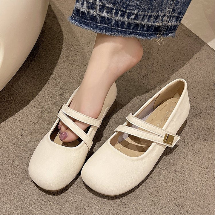 Ladies' Ballerinas with Adjustable Strap and Comfort Sole EB