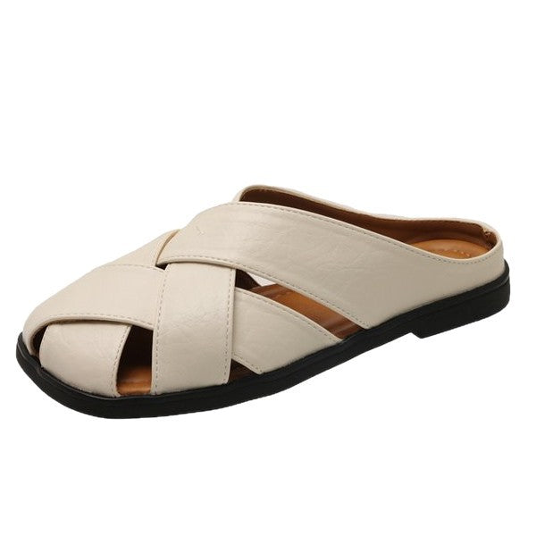 Ladies' Comfortable and Stylish Clogs with Modern Cross Straps EB, view 5 - Elena Harper