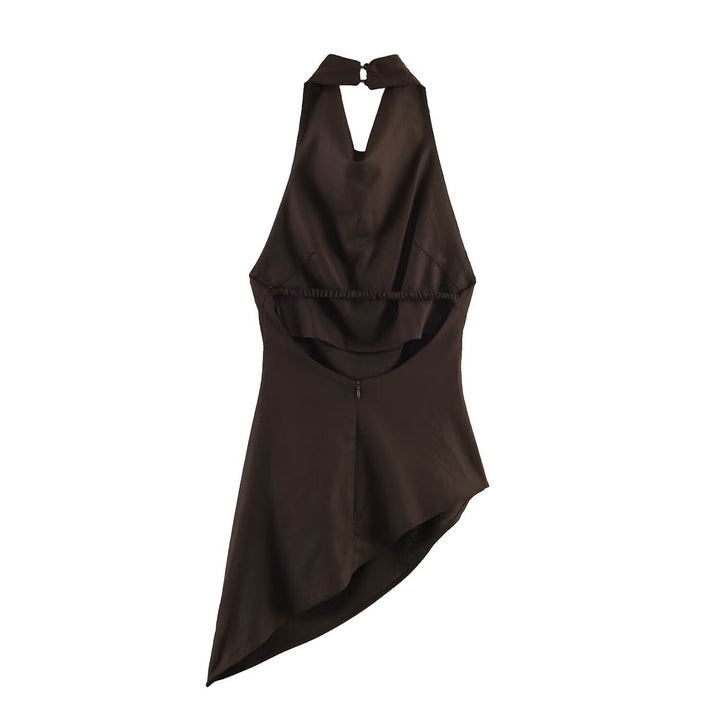 Women's Asymmetrical Dress with High-Quality Material EB