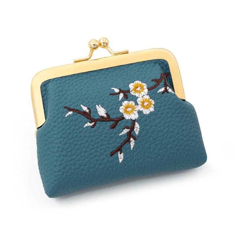 Vintage Floral Embroidered Wallet