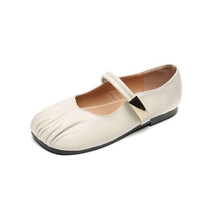 Ladies' Ballerinas with Decorative Strap and Fashionable Accent EB