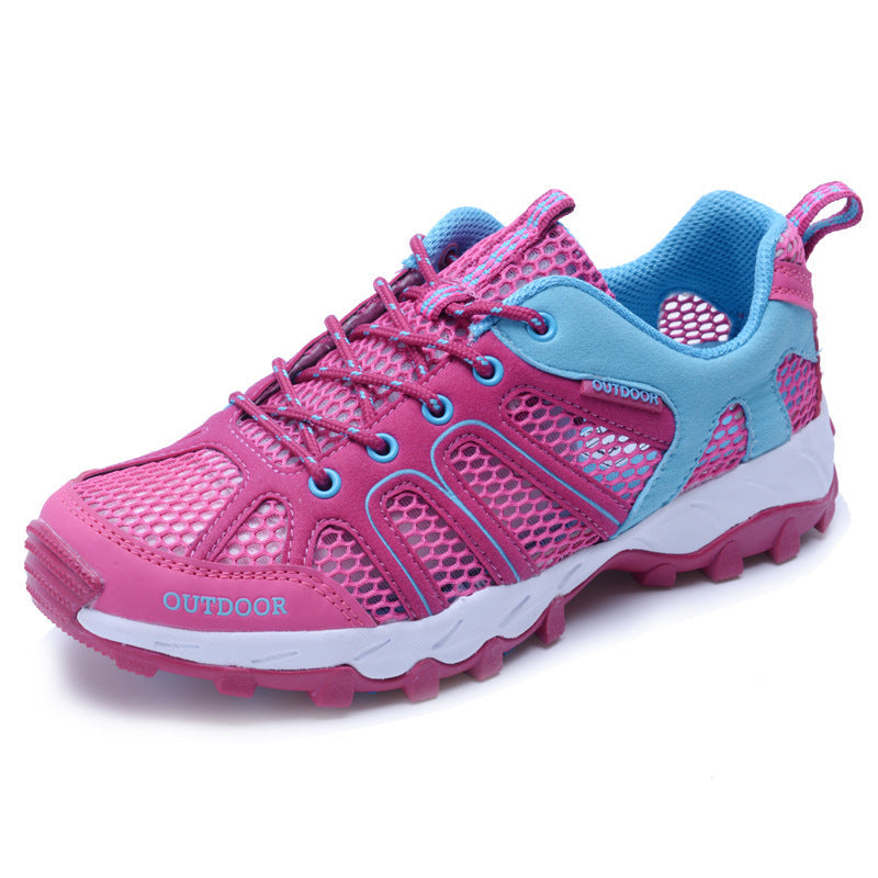 Women's Breathable Outdoor Sneakers with Non-Slip Sole and Elastic Mesh EB