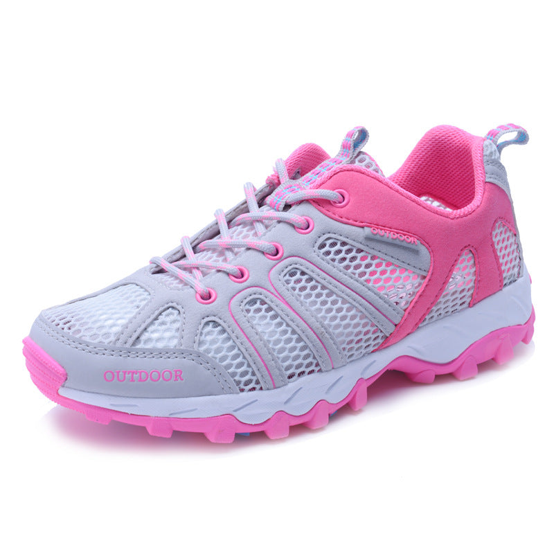 Women's Breathable Outdoor Sneakers with Non-Slip Sole and Elastic Mesh EB