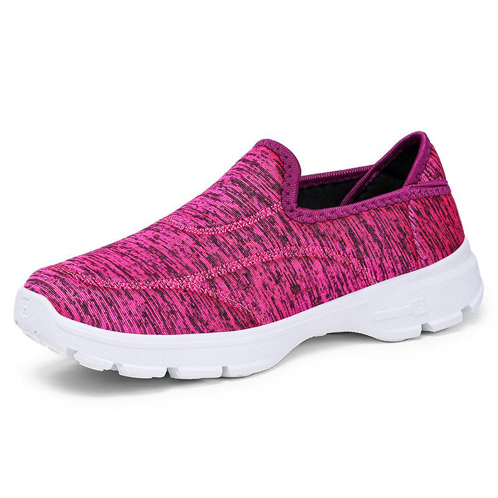 Women's Comfortable and Breathable Slip-On Casual Shoes with Elastic Upper EB