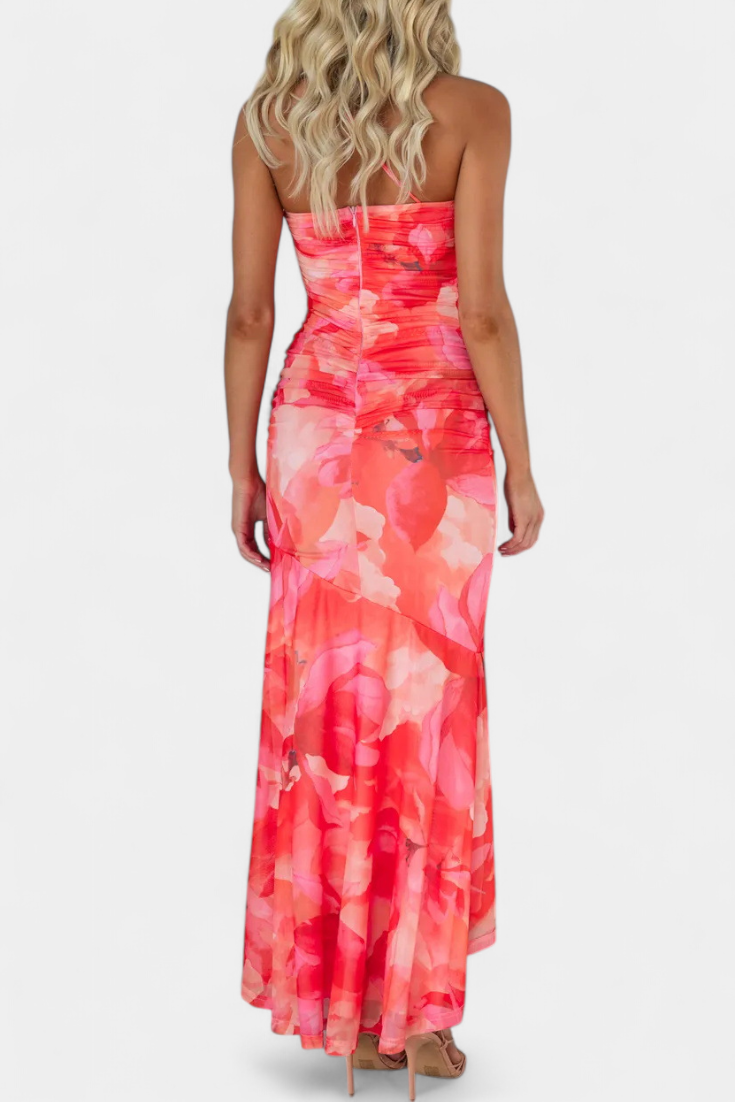 Abigail One-Shoulder Floral Dress