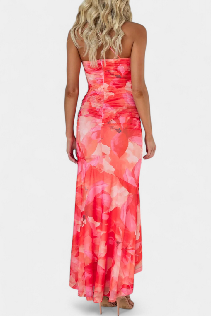 Abigail One-Shoulder Floral Dress