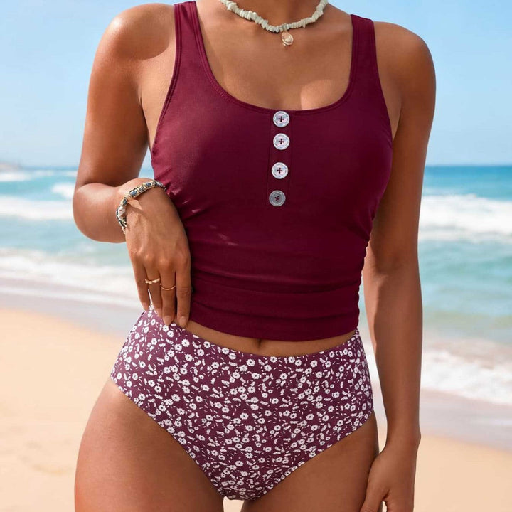 Women's Swimsuit with Floral Design EB