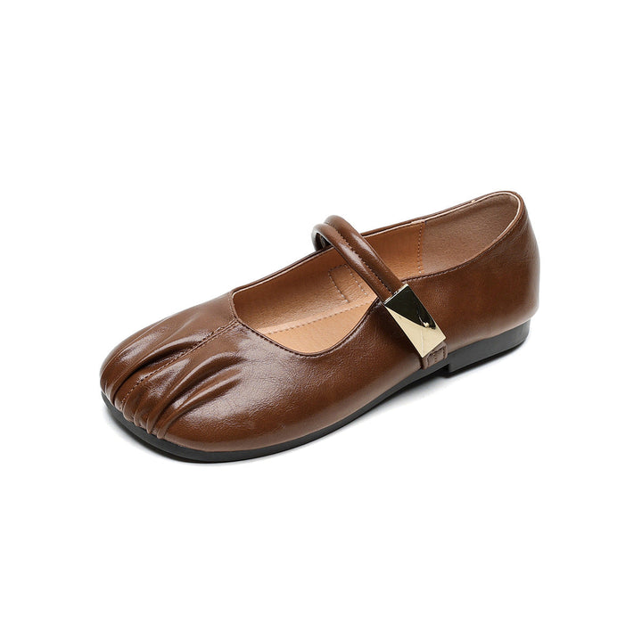 Ladies' Ballerinas with Decorative Strap and Fashionable Accent EB