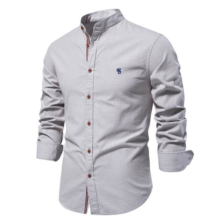 ELENA HARPER™  |  MENS MANDARIN COLLAR SHIRT