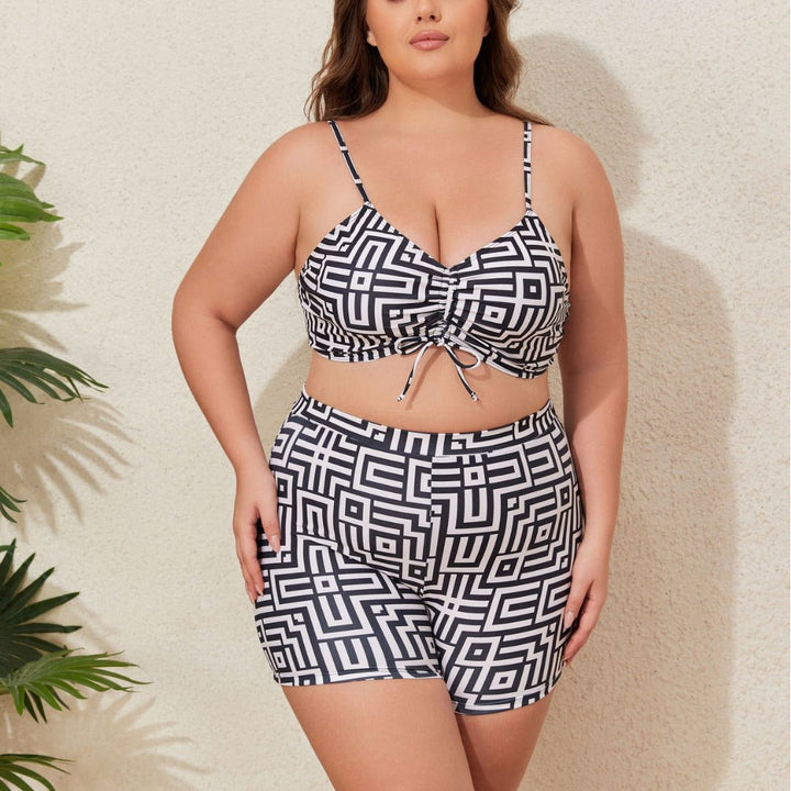 Women's Swimwear Set with Stylish Kimono and Shorts EB