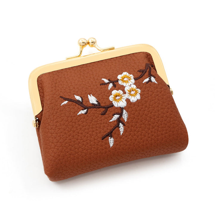 Vintage Floral Embroidered Wallet