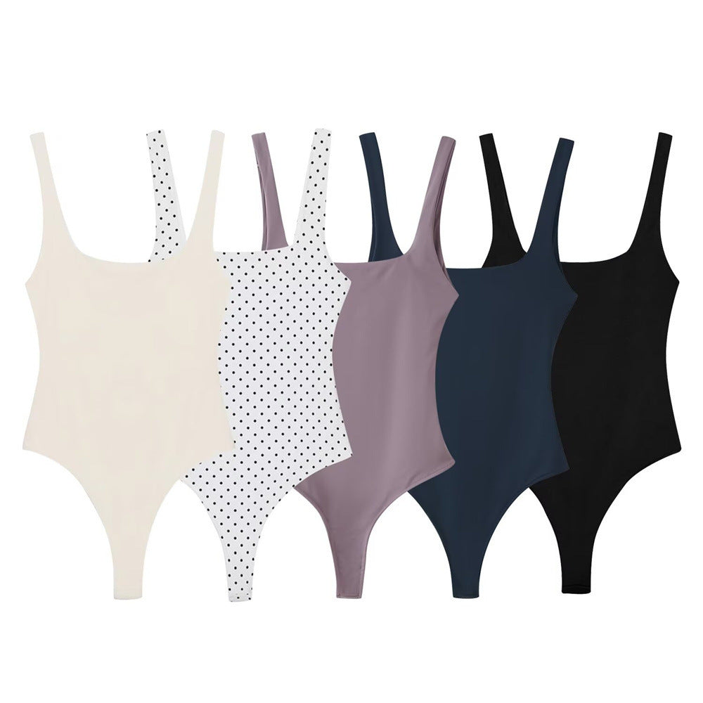 Women's Swimsuit with Fashionable Polka Dot Pattern EB