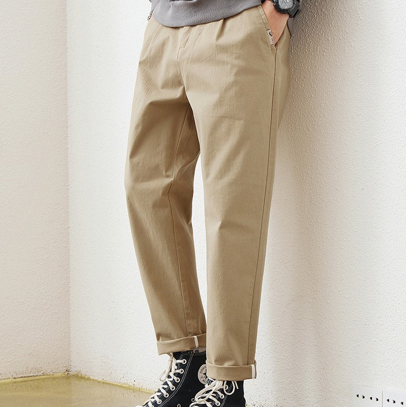 Men's Straight Cotton Pants - Augusto