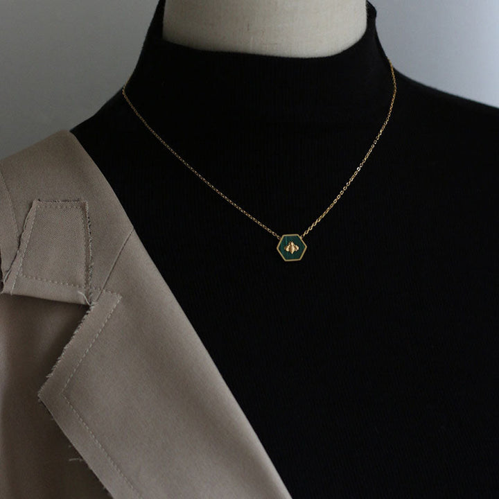 Vintage Necklace with Bee Pendant