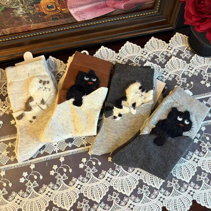 Cartoon Cat Socks
