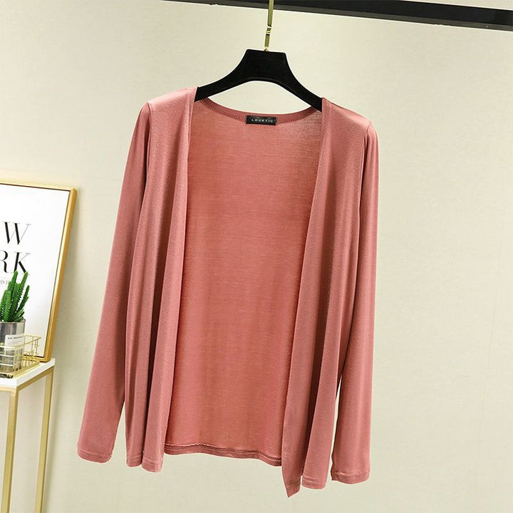 Women's Lightweight Open Front Long Sleeve Cardigan