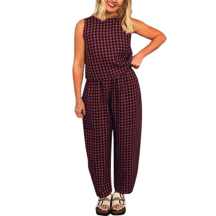ELARAMI Lightweight Casual Sleeveless Two-Piece Loungewear - Elena Harper