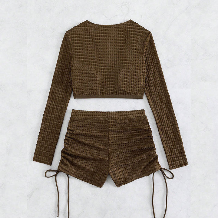 Women's Swim Skirt with High-Cut Top and Casual Design EB