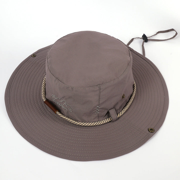 Women's Sun Hat with Wide Brim and Neck Strap