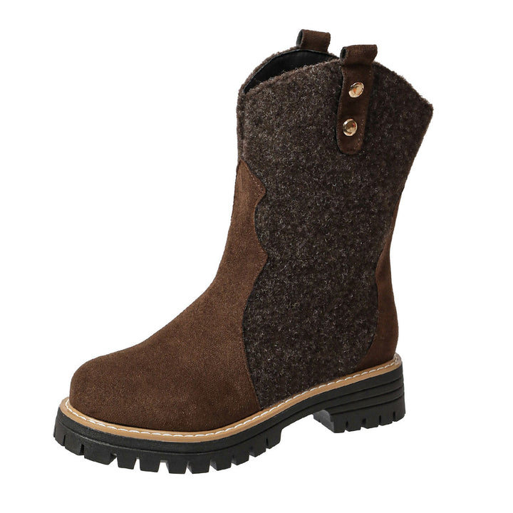 Women's Winter Boots with Fleece and Durable Rubber Sole