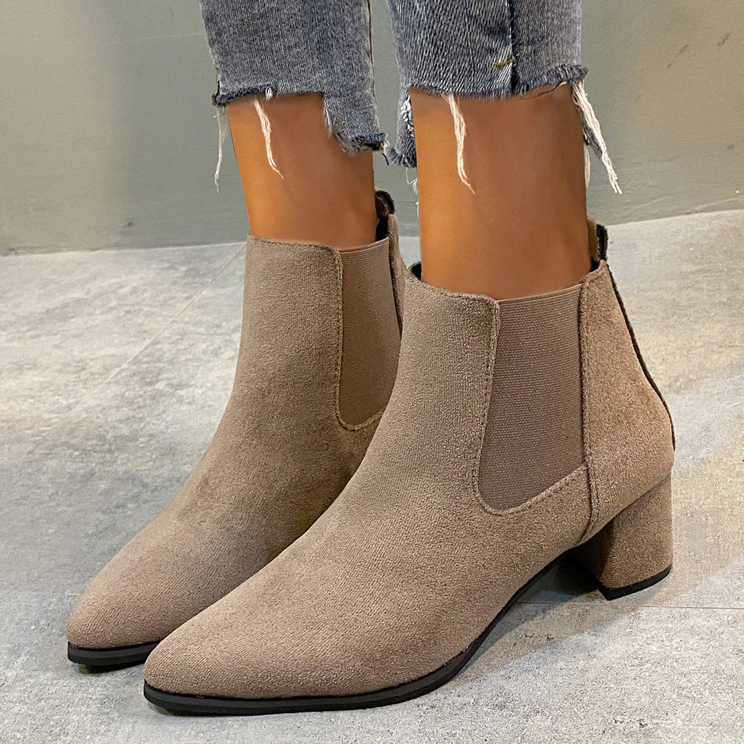 Women's Ankle Boots with Non-Slip Sole and Comfortable Fit