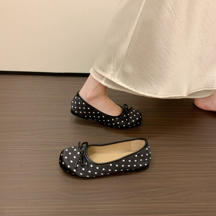 Women's Ballerinas with Playful Polka Dot Pattern EB