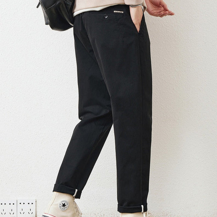 Men's Straight Cotton Pants - Augusto