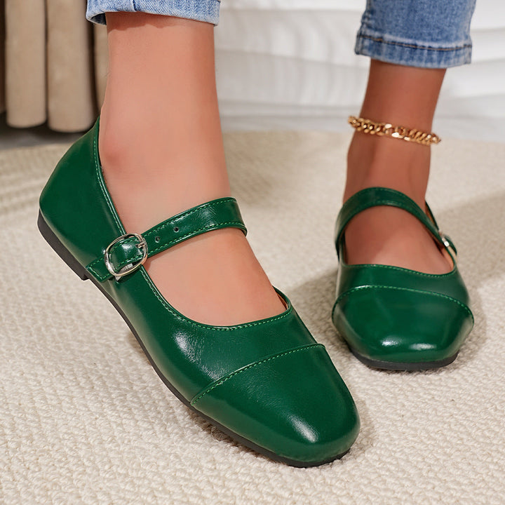 Ladies' Ballerinas with Adjustable Strap and Elegant Upper Material EB