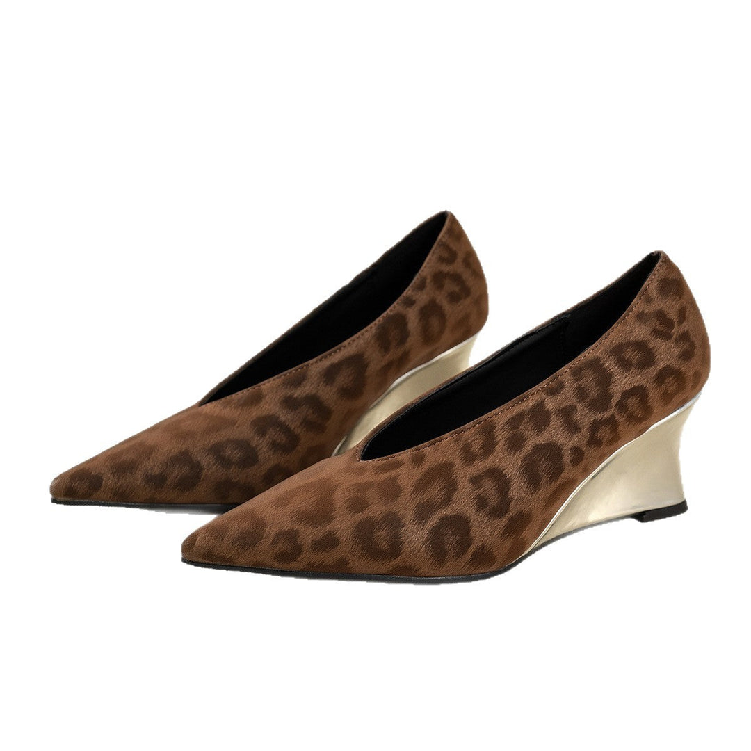 Ladies' Heels with Animal Print EB